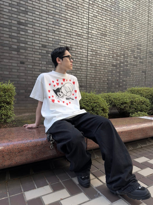 【EMOTIONALLY UNAVAILABLE - エモーショナリー アンアベイラブル】EU AB FLYING SS TEE / WHITE (Tシャツ/ホワイト)