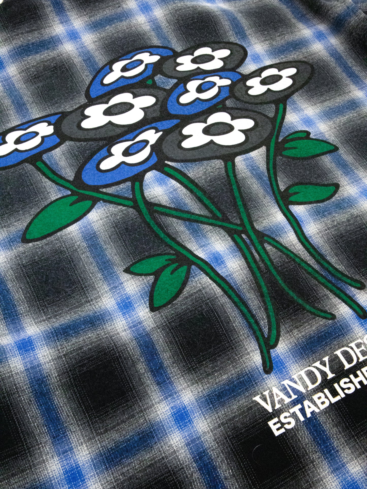 【VANDY THE PINK - ヴァンディー・ザ・ピンク】BRUSHED FLANNEL SHIRT(シャツ/ブルー)