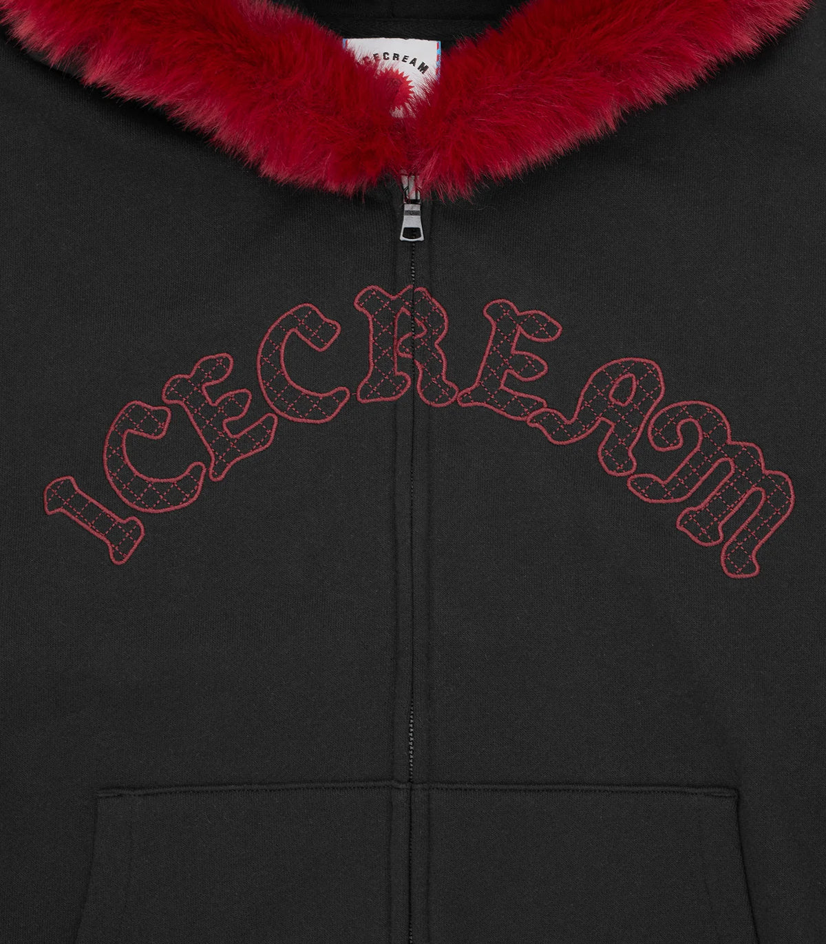 【ICE CREAM - アイスクリーム】GOTHIC ZIP THROUGH HOOD / BLACK (フーディー/ブラック)