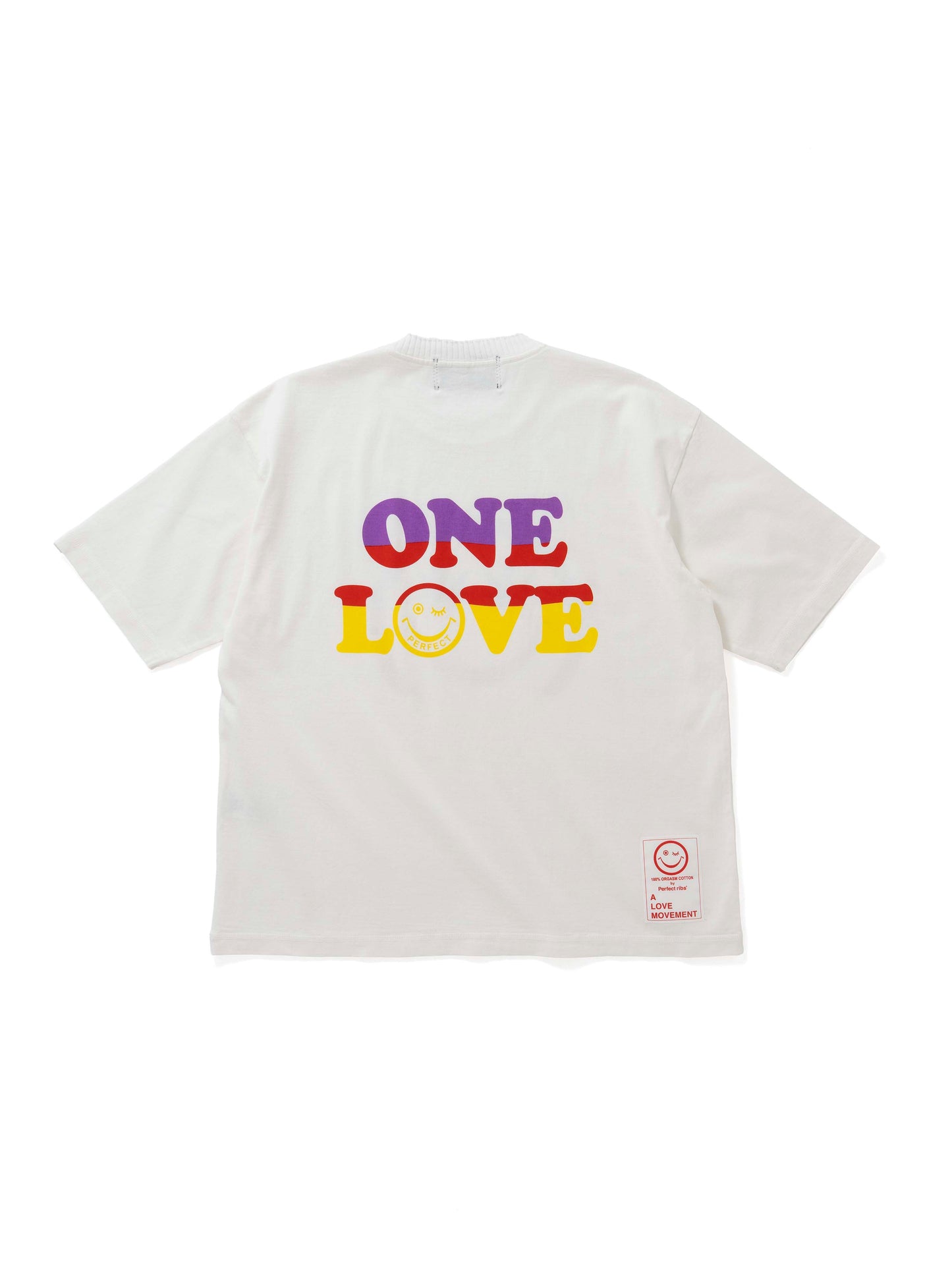 【Perfect ribs®×ALM】"ONE LOVE"Short Sleeve T Shirts / White(Tシャツ/ホワイト)