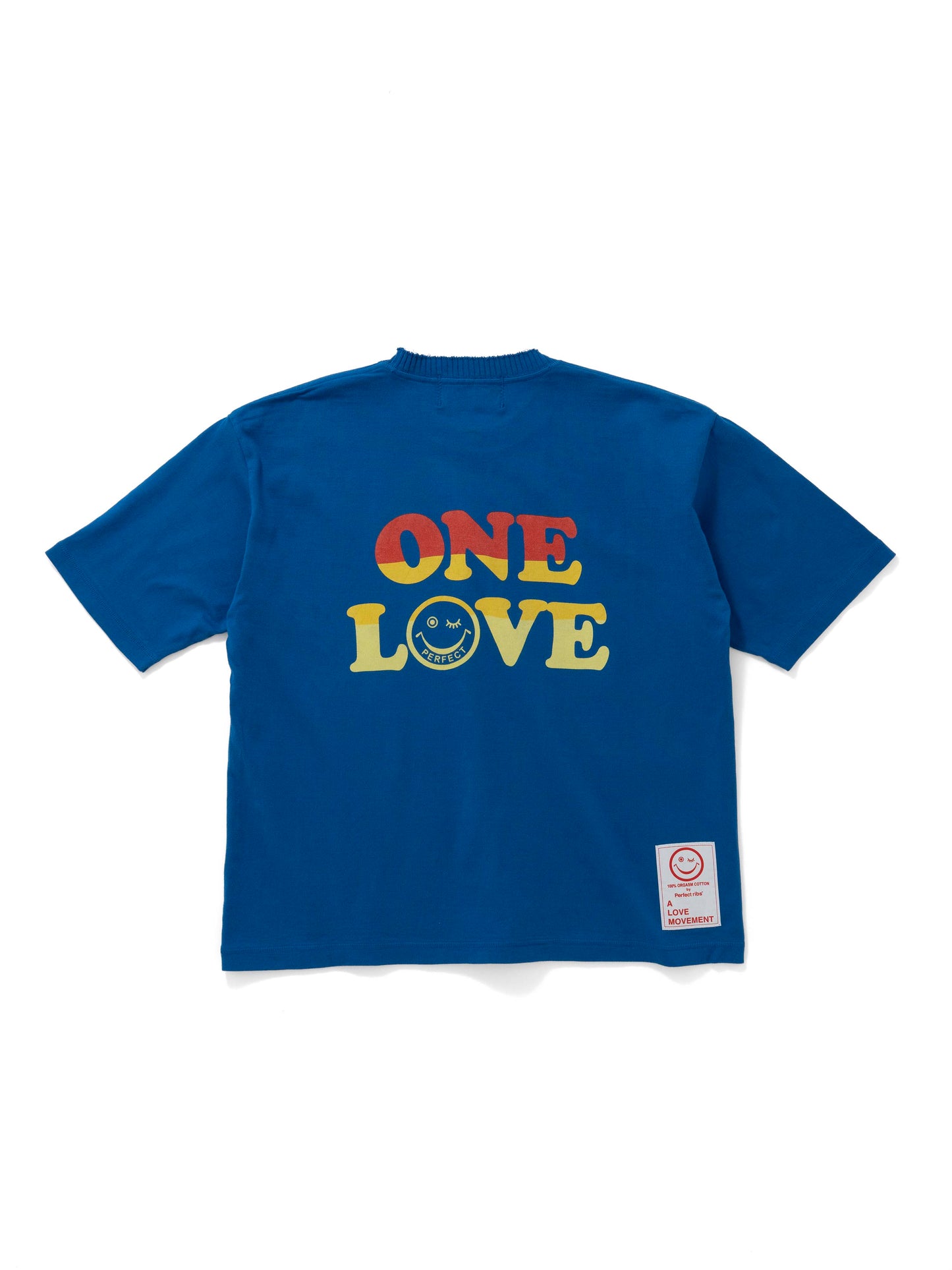 【Perfect ribs®×ALM】"ONE LOVE"Short Sleeve T Shirts / Blue(Tシャツ/ブルー)