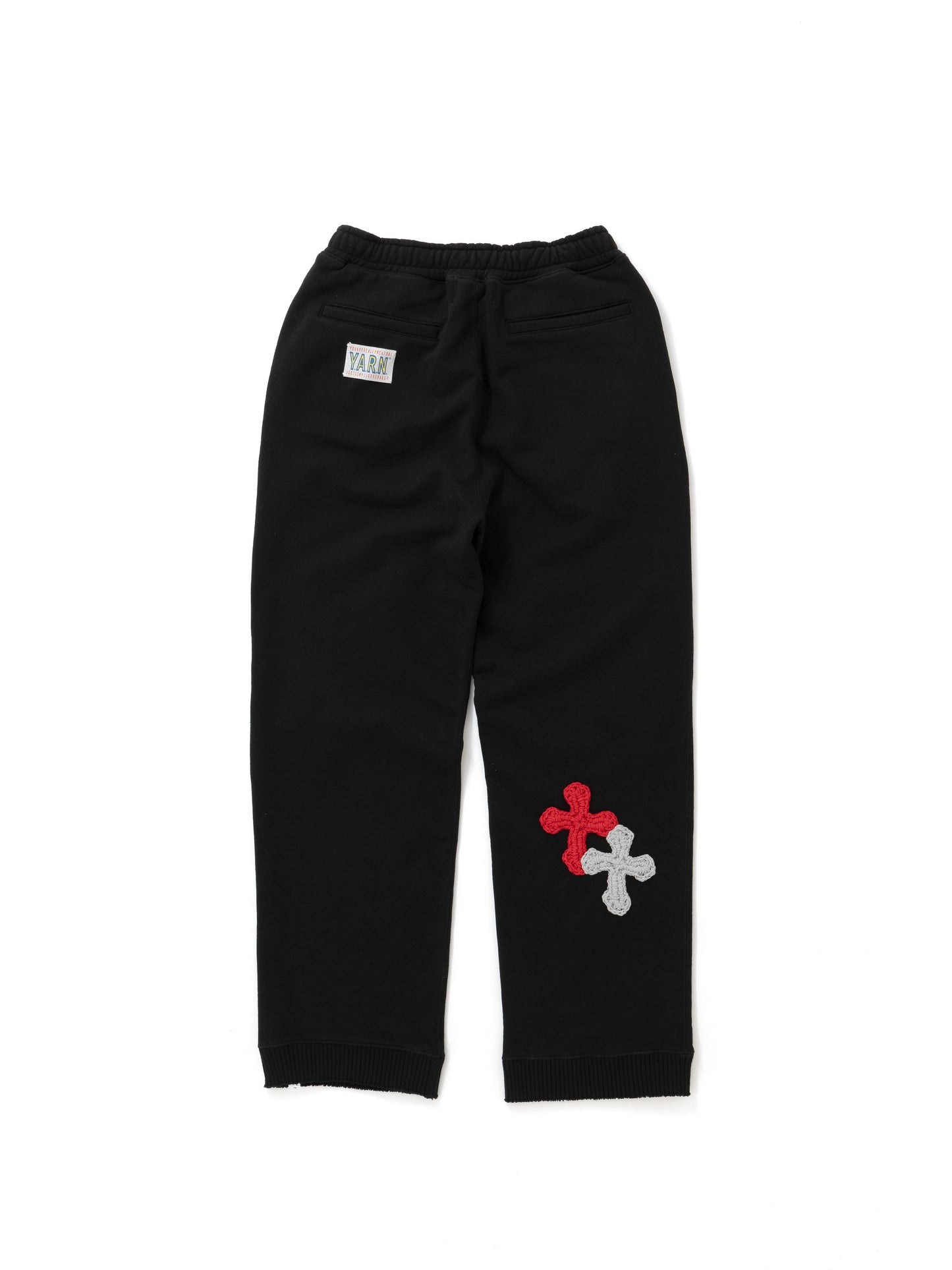 【Perfect ribs® × Y.A.R.N.】Straight Wide Pants (スウェットパンツ/ブラック)