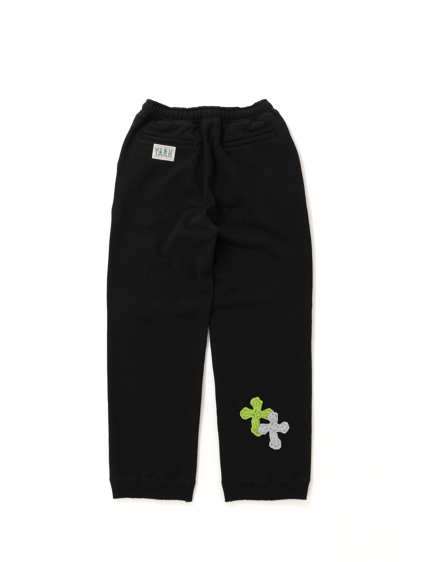 【Perfect ribs® × Y.A.R.N.】Straight Wide Pants (スウェットパンツ/ブラック)