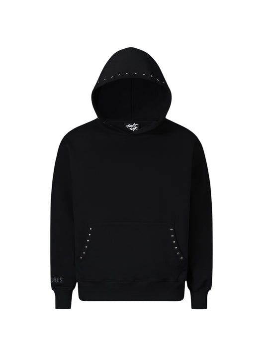 【PLEASURES - プレジャーズ】LUCKY STUDDED HOODIE / BLACK (フーディ/ブラック)