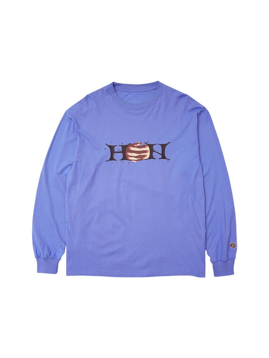 【Hombre Nino - オンブレニーニョ】L/S PRINT TEE (HANDS) / VIOLET (ロンT/バイオレット)