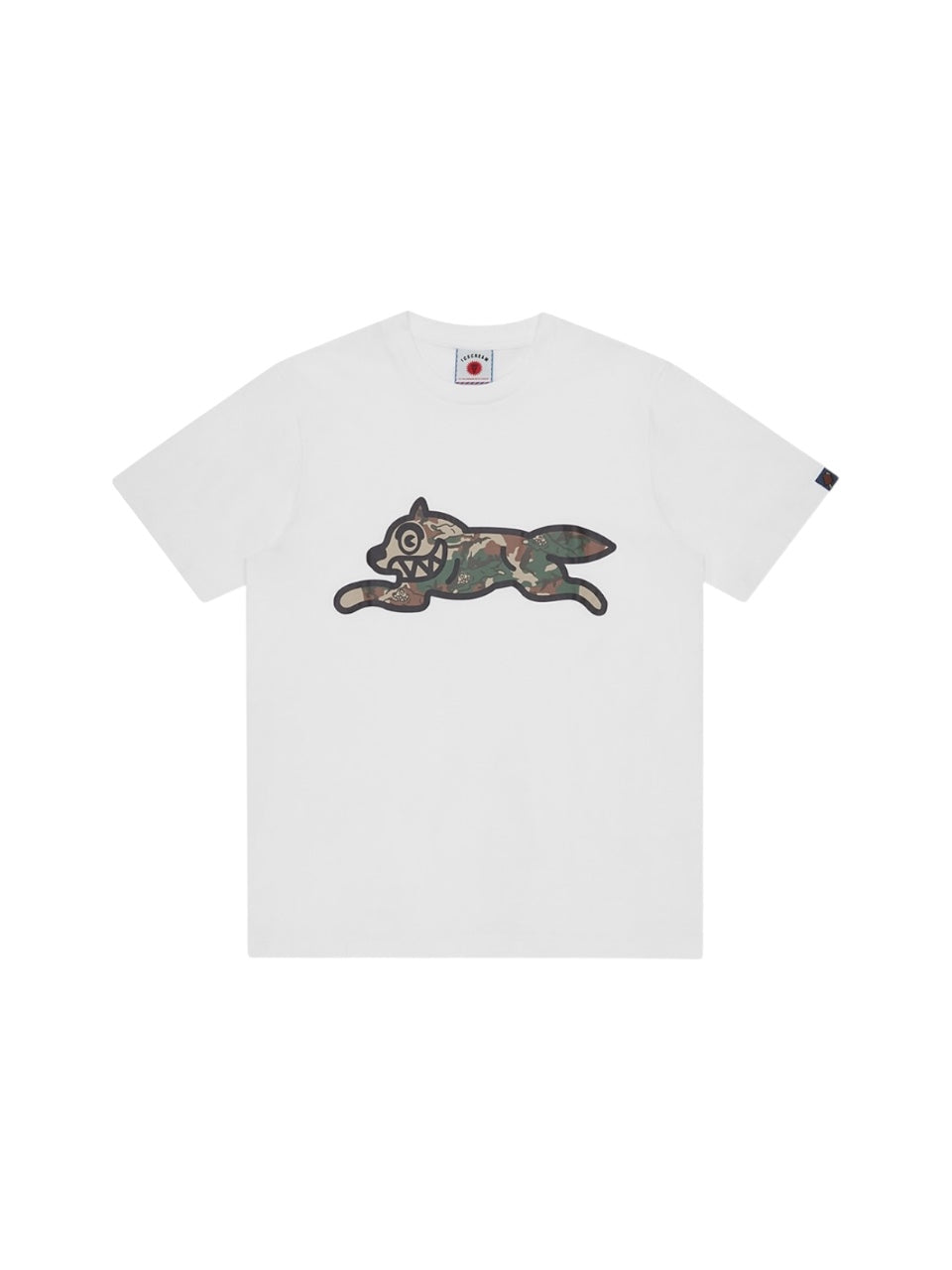 【ICE CREAM - アイスクリーム】WOODLAND CAMO RUNNING DOG T-SHIRT / WHITE (Tシャツ/ホワイト)