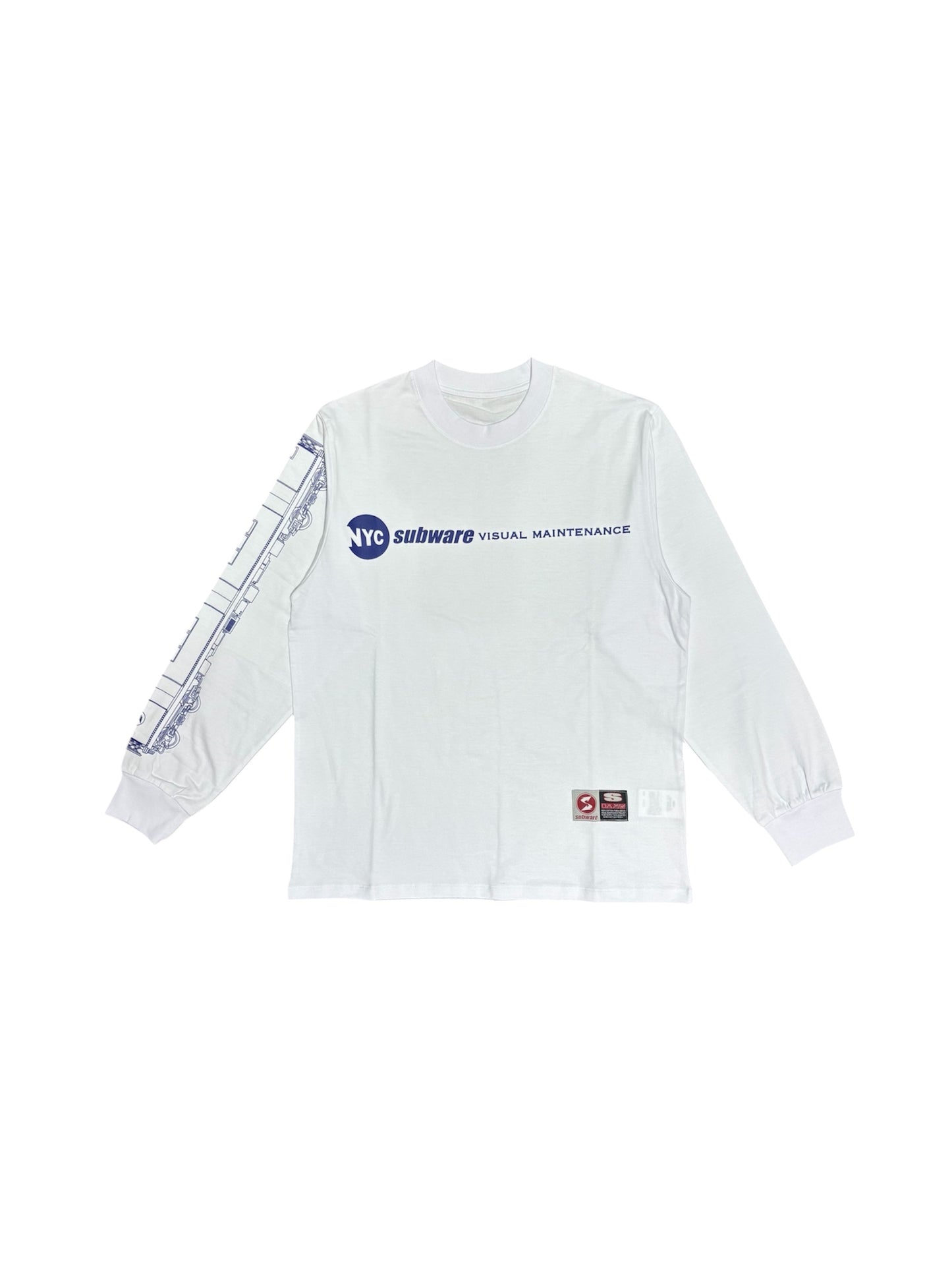 【SUBWARE - サブウェア】MARQUEE LOGO L/S TEE / WHITE (ロンT/ホワイト)