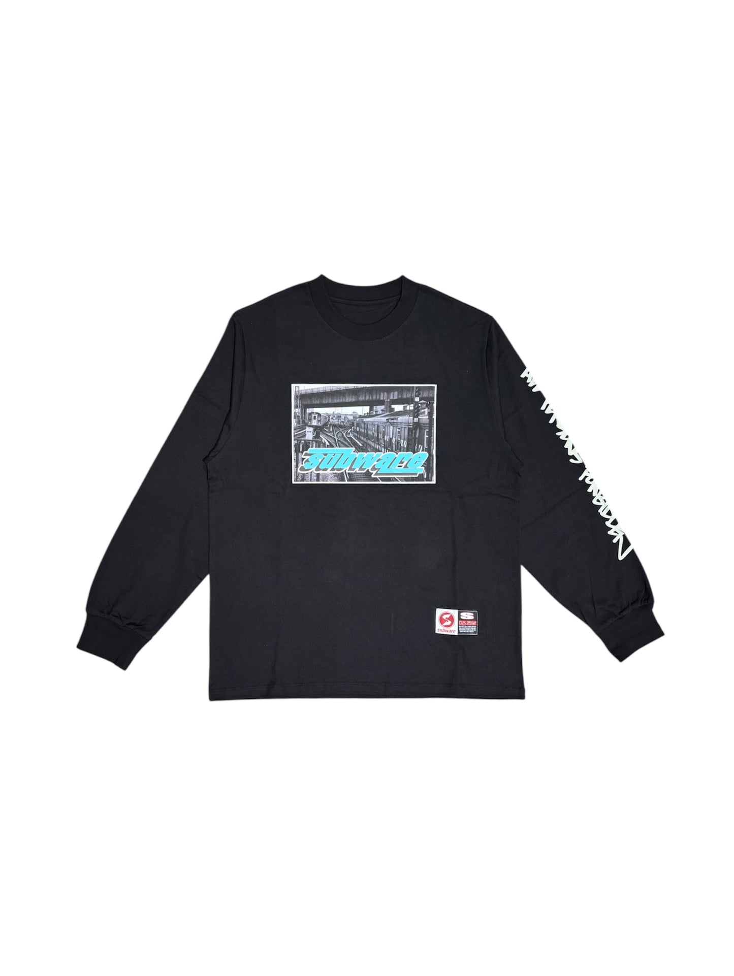 【SUBWARE - サブウェア】TRAINYARD L/S TEE / BLACK (ロンT/ブラック)