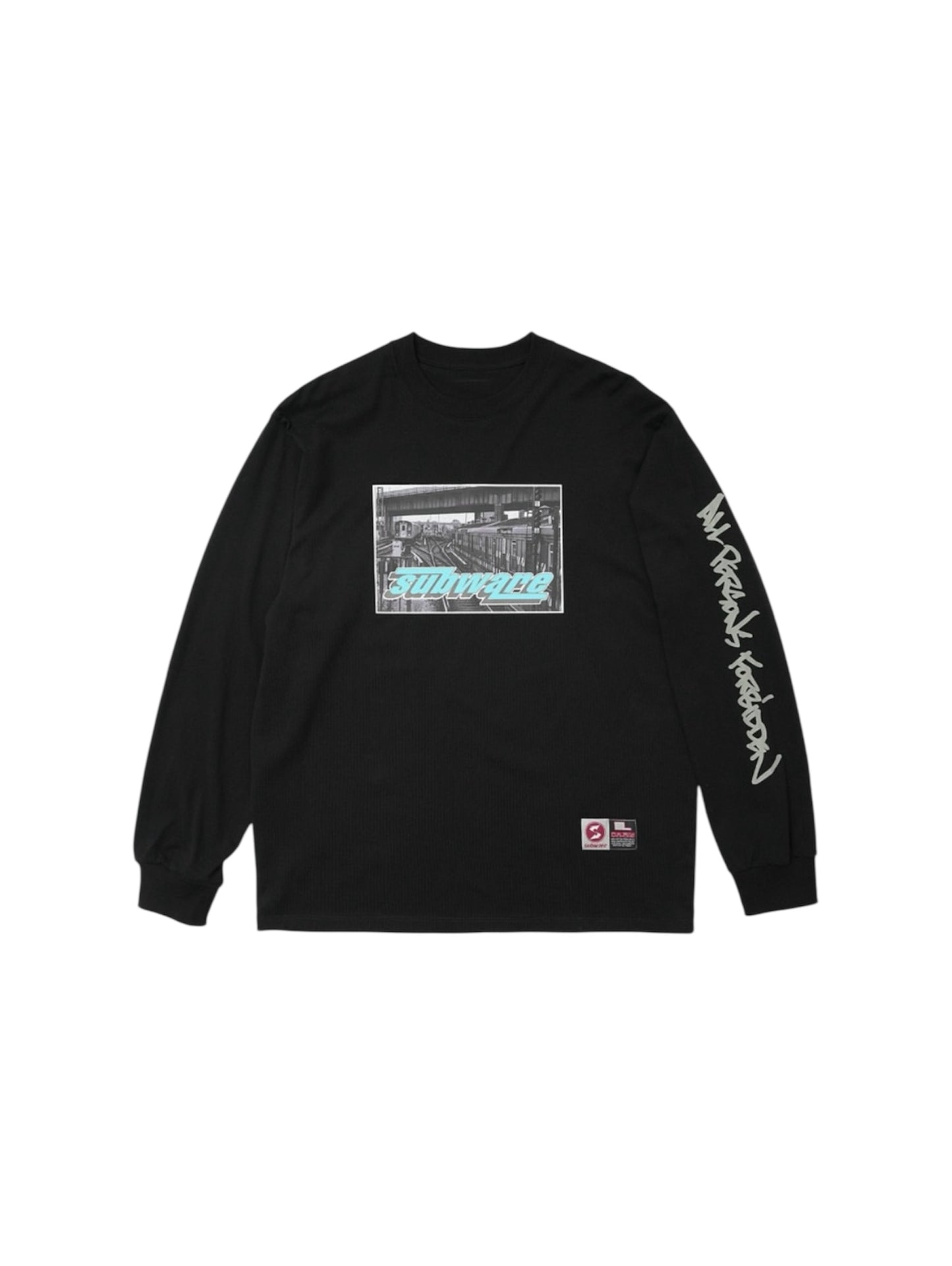 【SUBWARE - サブウェア】TRAINYARD L/S TEE / BLACK (ロンT/ブラック)