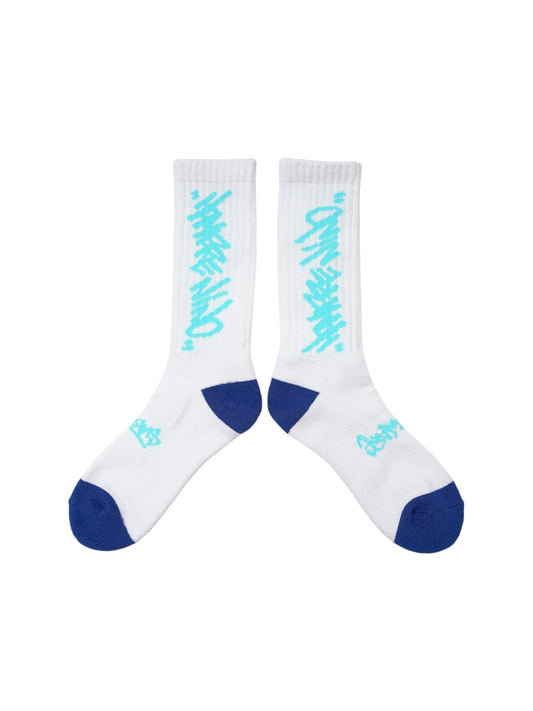 【Hombre Nino - オンブレニーニョ】SKATE SOCKS / WHITE (ロンT/ホワイト)