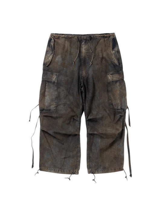 【ANACHRONORM - アナクロノーム】AN376-B SULFUR DYED RIPSTOP REALTREE M-51 TYPE FIELD OVER PANTS / SULFUR BLACK (パンツ/サルファーブラック)