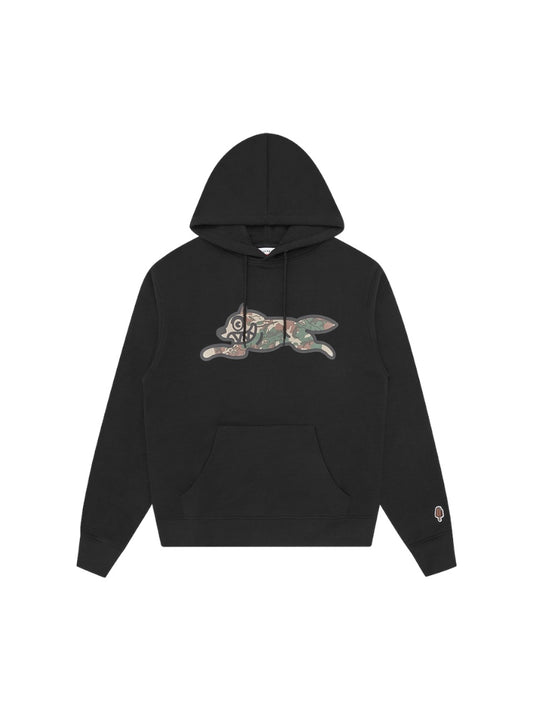 【ICE CREAM - アイスクリーム】WOODLAND CAMO RUNNING DOG POPOVER HOOD / BLACK (フーディ/ブラック)