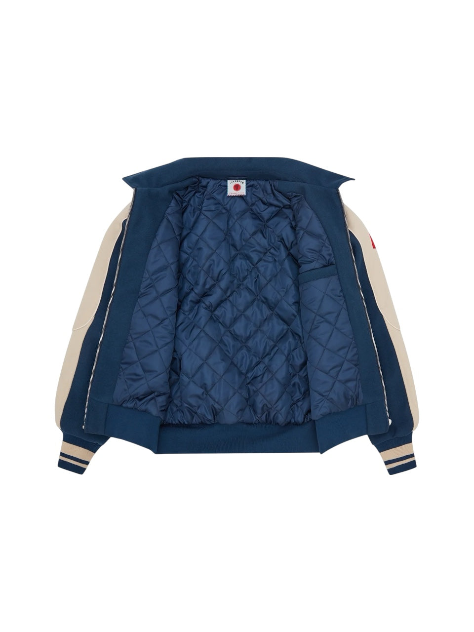 【ICE CREAM - アイスクリーム】CHECKOUT VAESITY JACKET / ECRU.BLUE (ジャケット/エクリュ/ブルー)