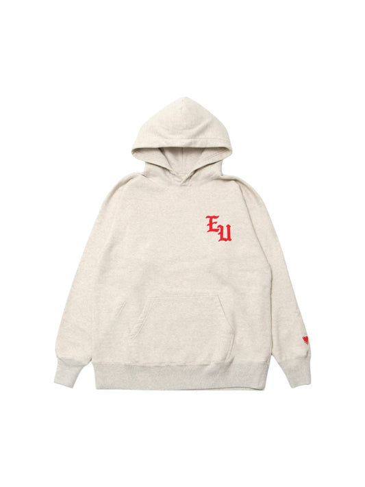 【EMOTIONALLY UNAVAILABLE - エモーショナリー アンアベイラブル】EU LOGO CL HOODIE / IVORY  (フーディ/アイボリー)