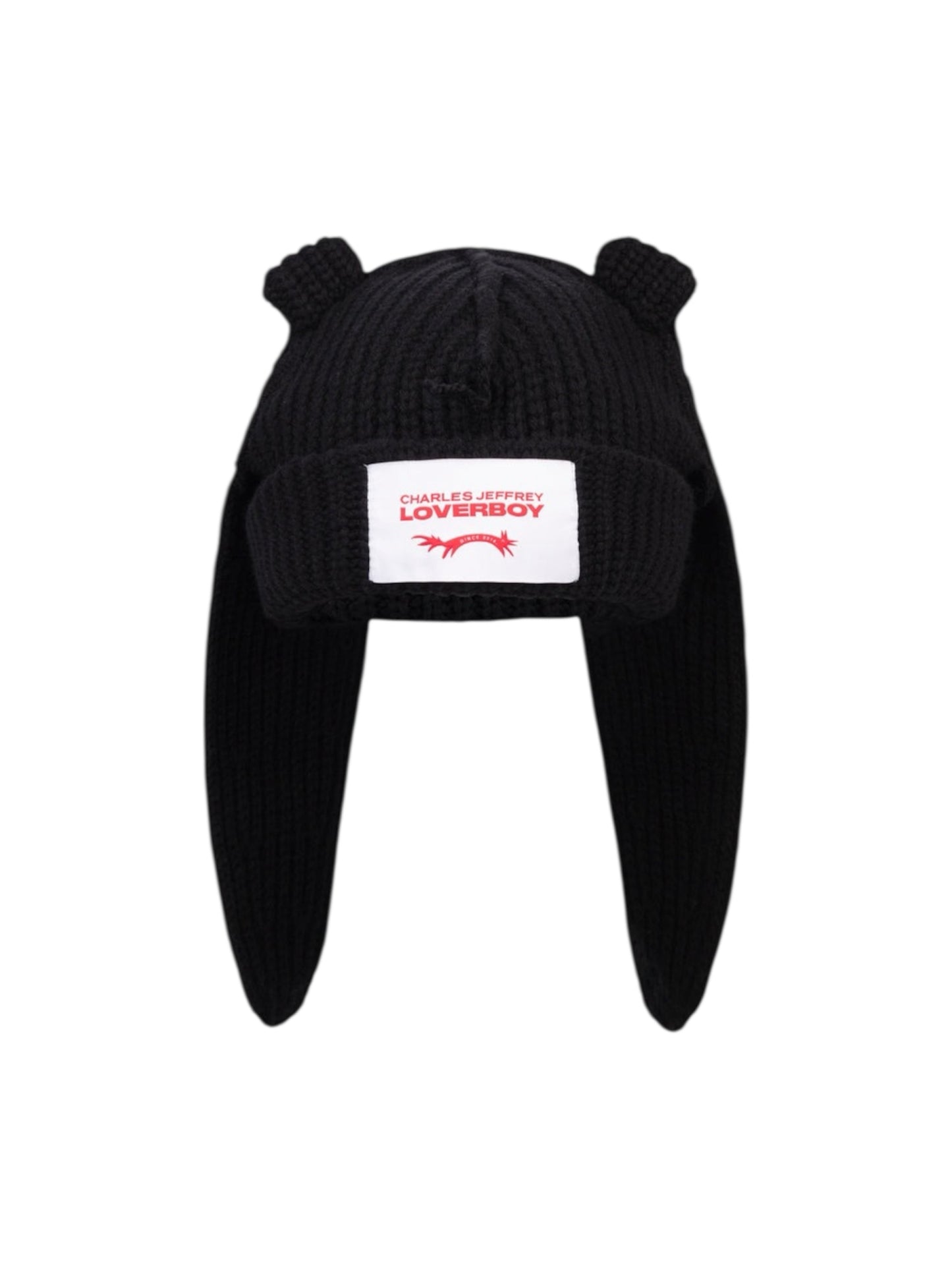 【Charles Jeffrey Loverboy - チャールズ ジェフリー ラバーボーイ】CHUNKY RABBIT BEANIE / BLACK (ビーニー/ブラック)