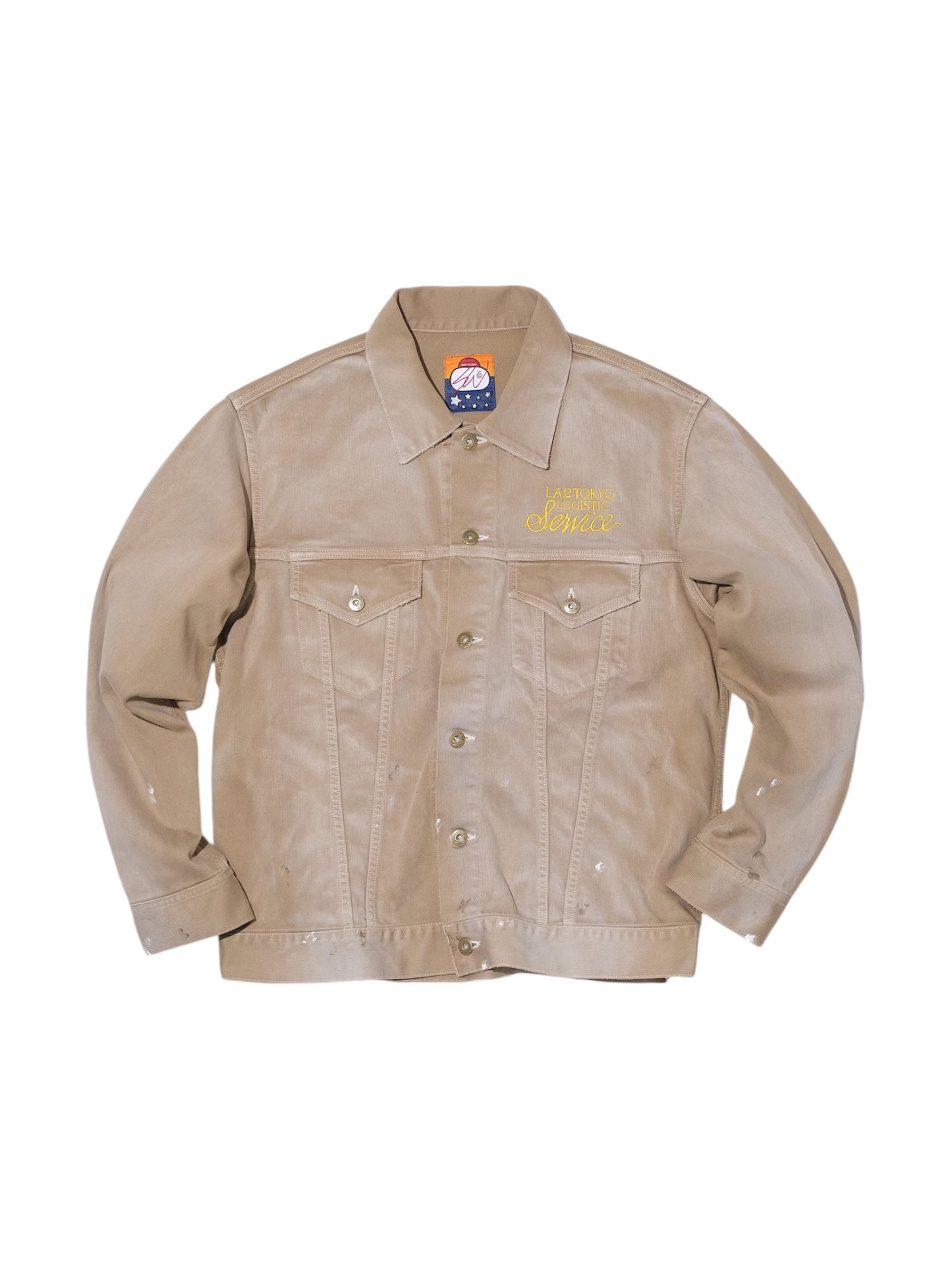 【SWJP - エスダブリュージェイピー】PIQUE TRUCKER JACKET / BEIGE(ジャケット/ベージュ)