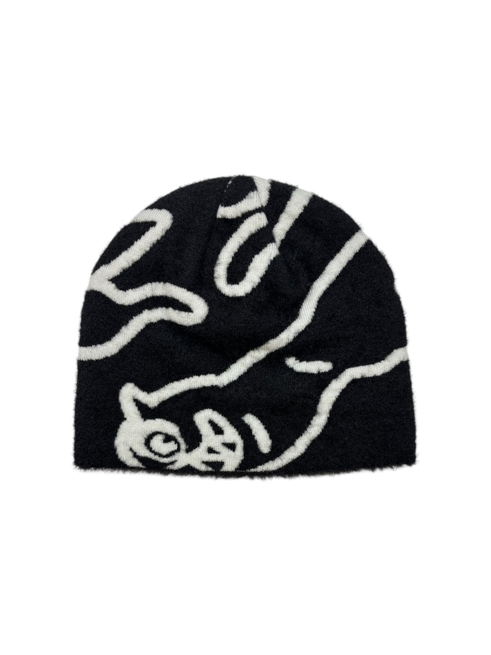 【ICE CREAM - アイスクリーム】HENDERSON JACQUARD PATTERN KNIT CAP / BLACK (ビーニー/ブラック)