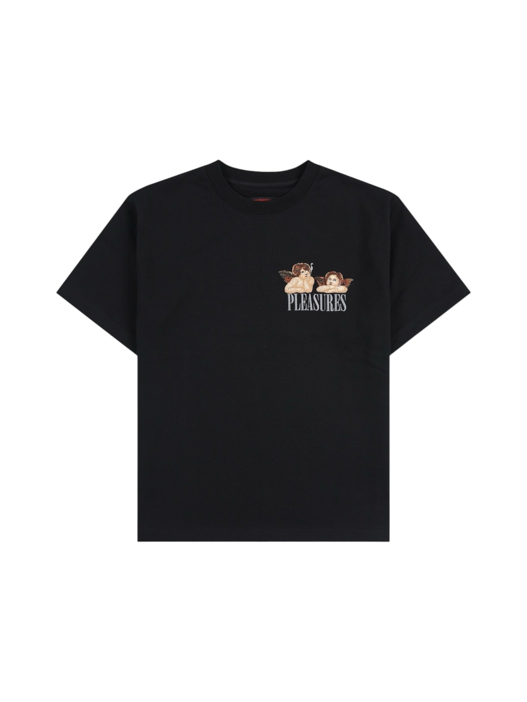 PLEASURES - プレジャーズ】DYNAMIC SHORT SLEEVE CREWNECK / BLACK (T