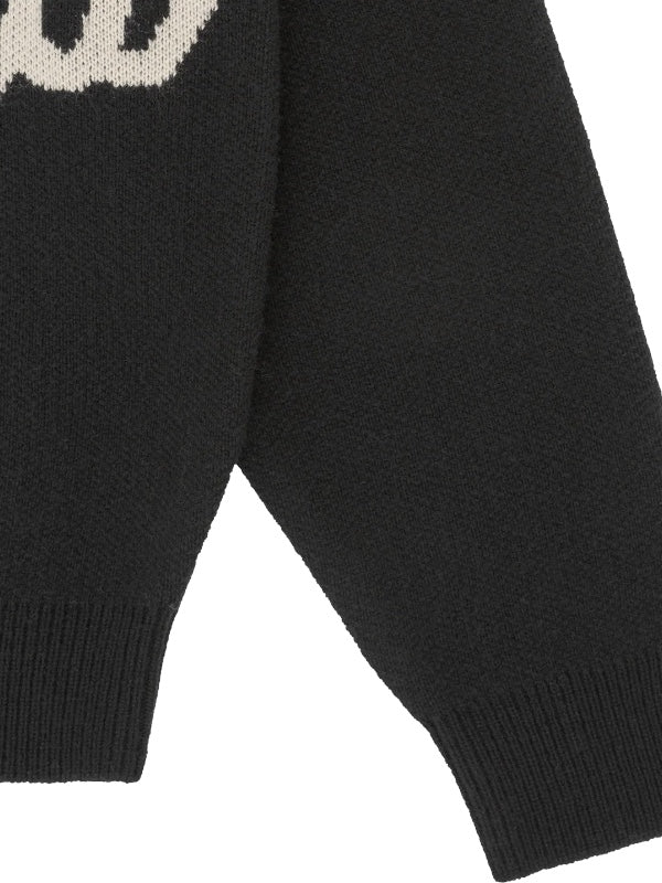 【Billionaire Boys Club-ビリオネアボーイズクラブ】 SCRIPT KNITTED CREWNECK / BLACK (ニット/ブラック)