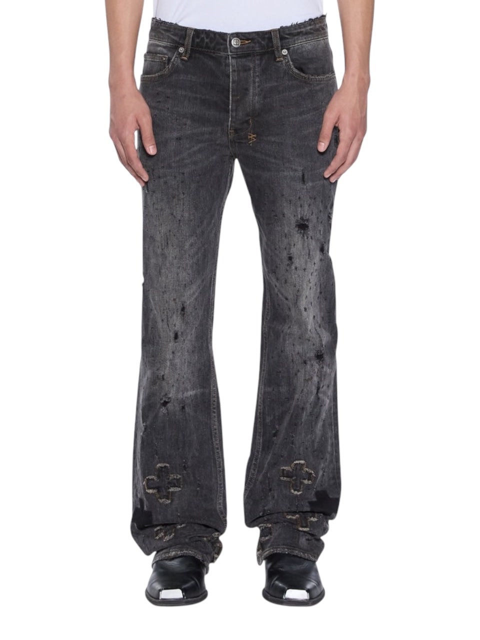 KSUBI スビ　BRONKO ASHER BLACK SHOTGUN フレア KSUBI - スビ】BRONKO ASHER BLACK SHOTGUN / BLACK (パンツ/ブラック