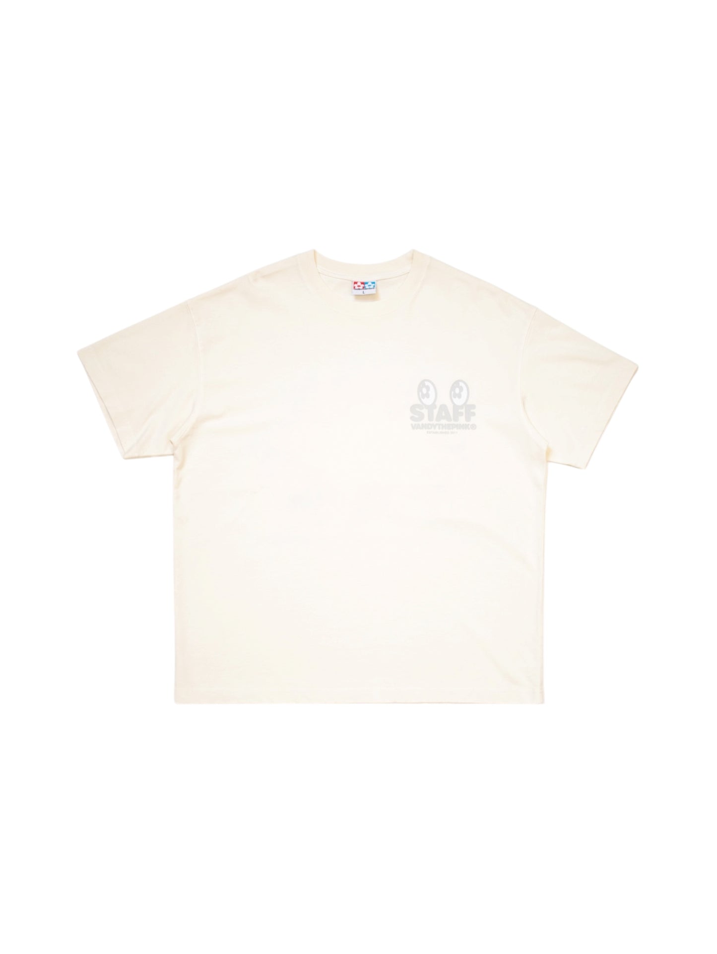 【VANDY THE PINK - ヴァンディー・ザ・ピンク】STAFF EYE LOGO TEE / OFF WHITE (Tシャツ/オフホワイト)