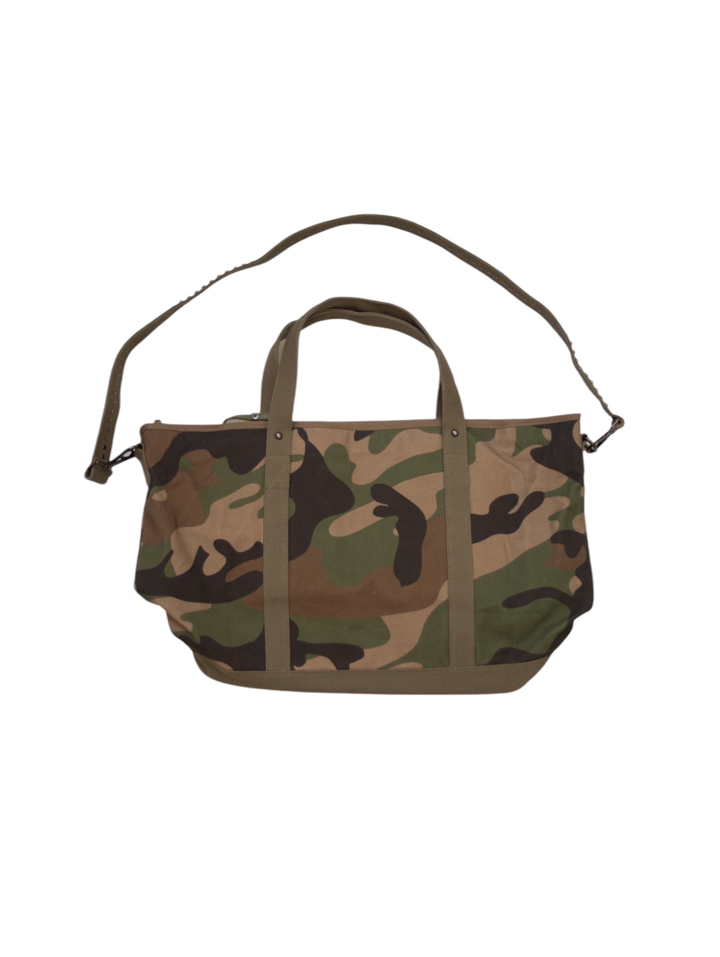 【VANDY THE PINK - ヴァンディー・ザ・ピンク】STUDDED FLOWER TOTE / CAMO (バッグ/カモ)