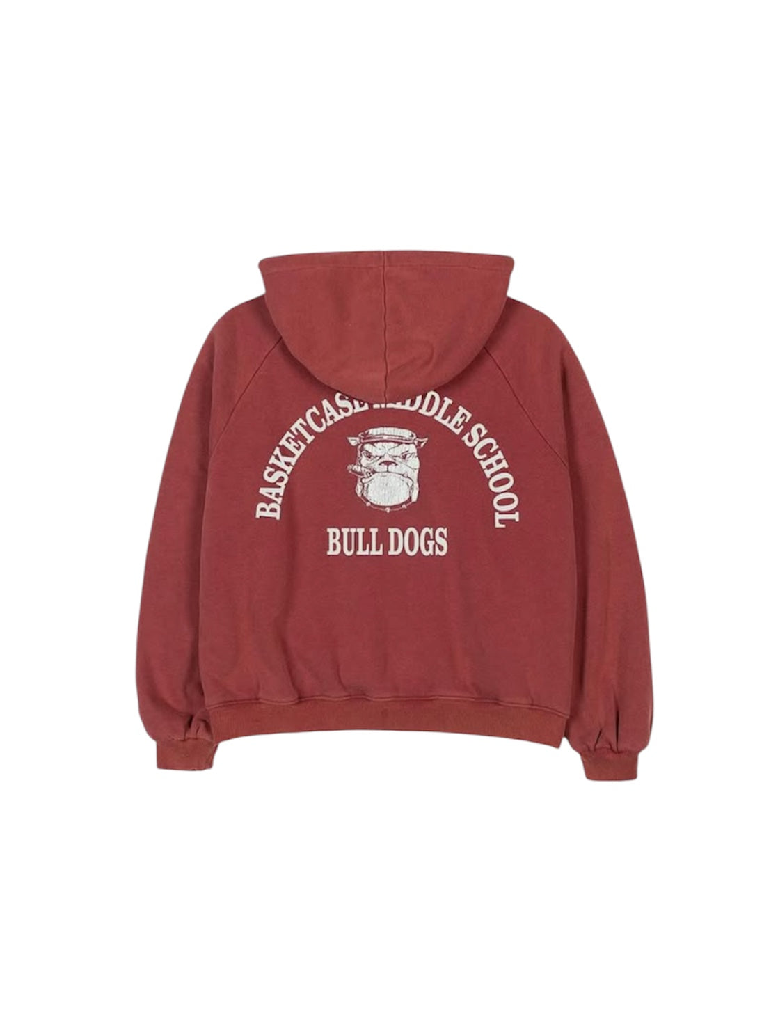 【BASKETCASE - バスケットケース】BULLDOG THERMAL LINED ZIP / RED (パーカー/レッド)