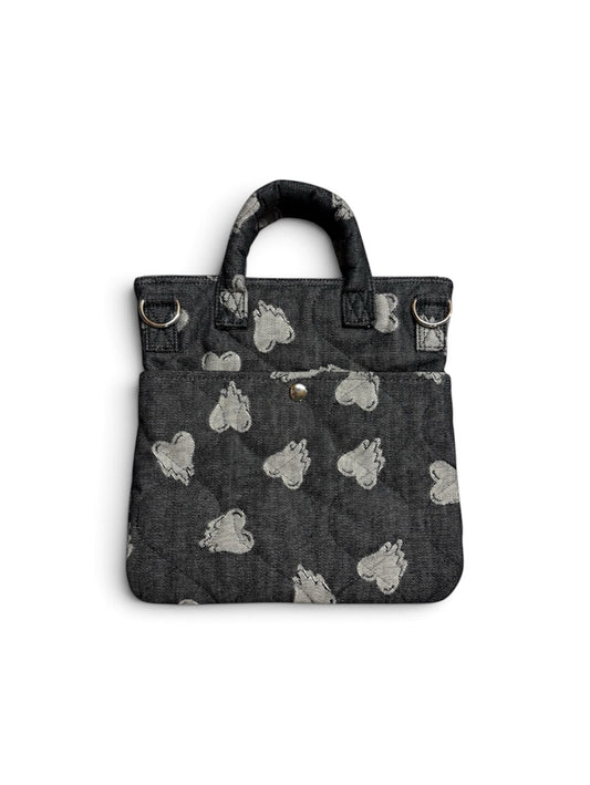 【EMOTIONALLY UNAVAILABLE - エモーショナリー アンアベイラブル】EU HEART HELMET BAG S / BLACK (バッグ/ブラック)