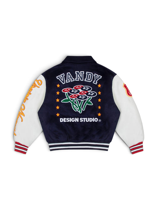 【VANDY THE PINK - ヴァンディー・ザ・ピンク】VARSITY JACKET 10 YEAR ANNIVERSARY / NAVY (ジャケット/ネイビー)