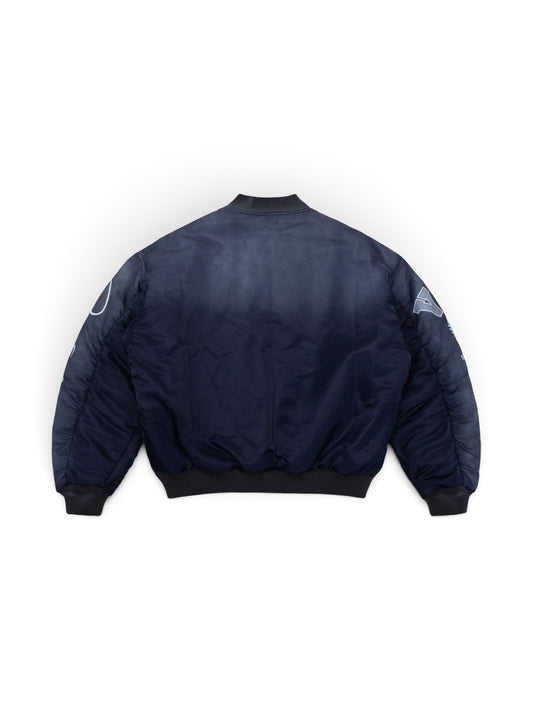 【VANDY THE PINK - ヴァンディー・ザ・ピンク】REVERSIBLE BOMBER JACKET / NAVY (ジャケット/ネイビー)