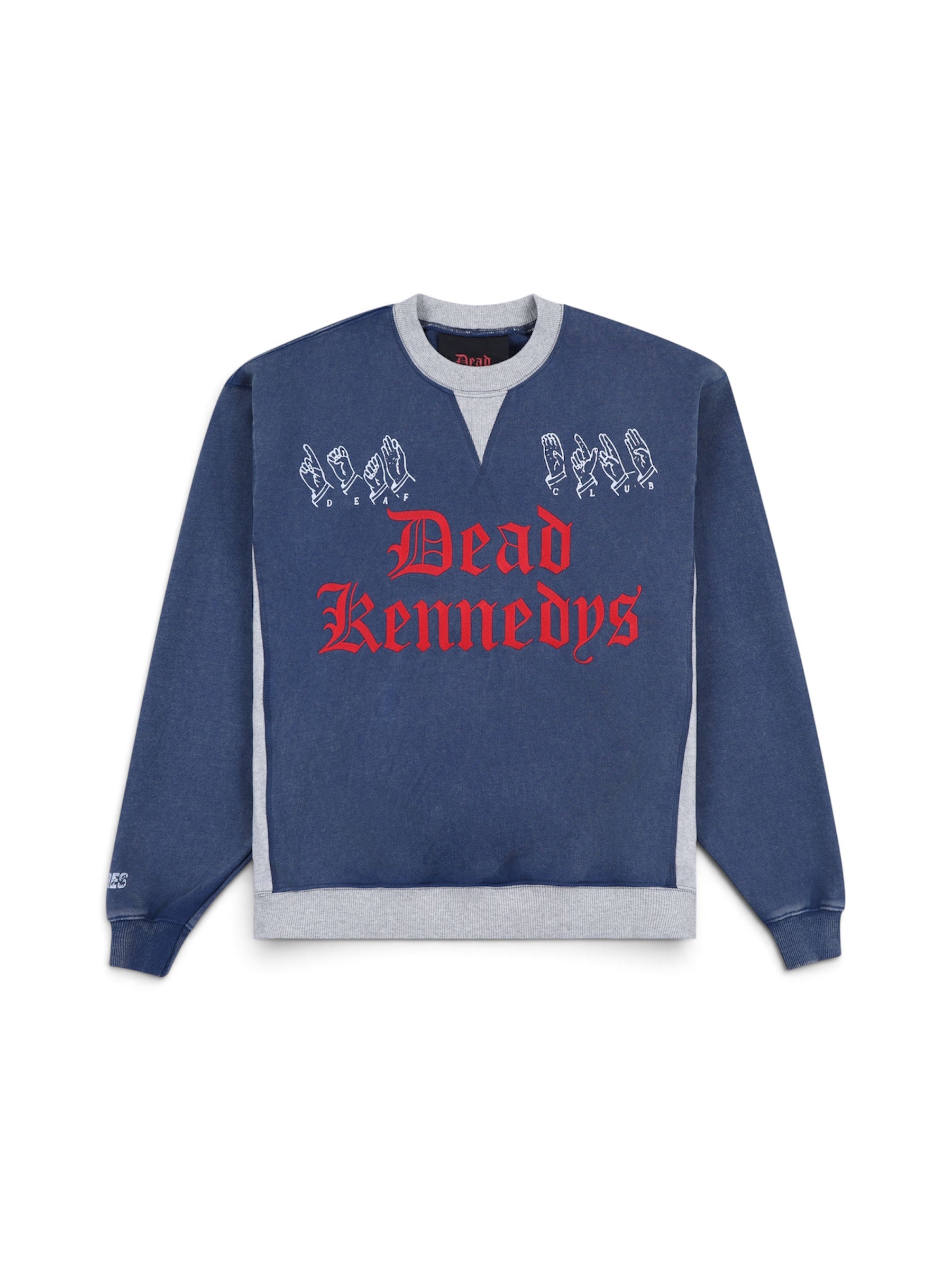 PLEASURES - プレジャーズ】DEAF CLUB CREWNECK / NAVY (スウェット
