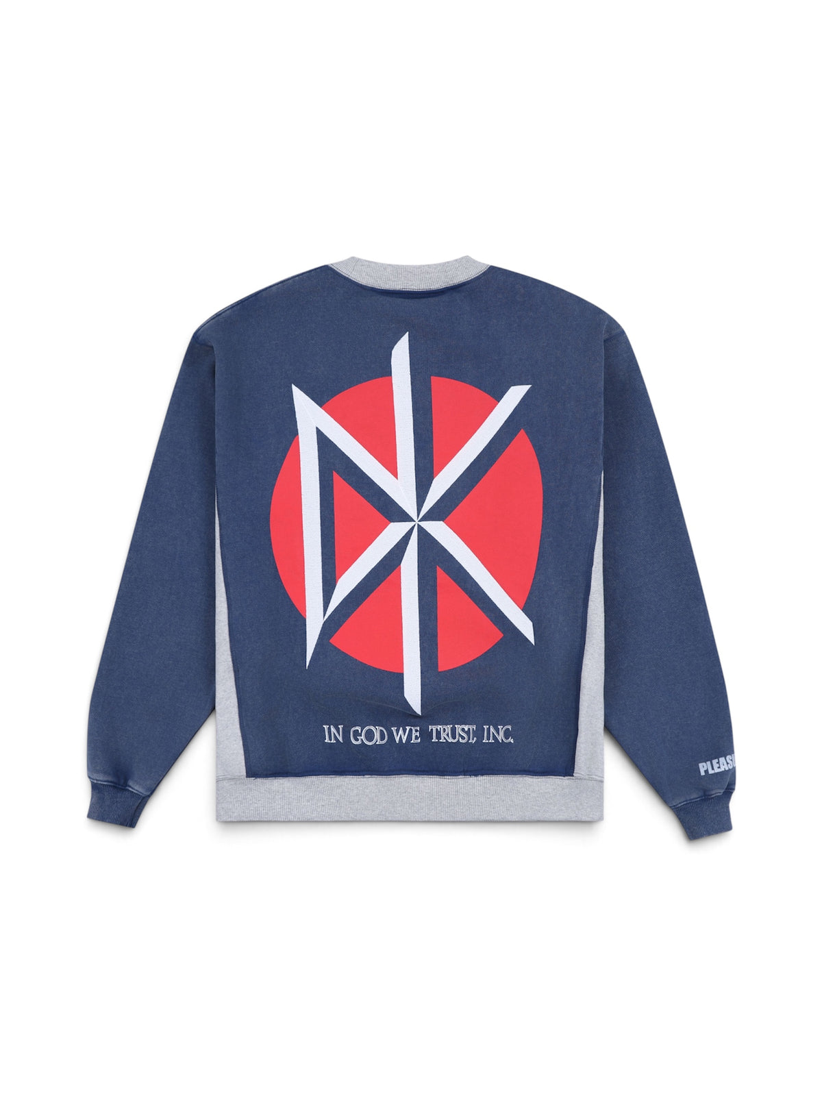 【PLEASURES - プレジャーズ】DEAF CLUB CREWNECK / NAVY (スウェット/ネイビー)