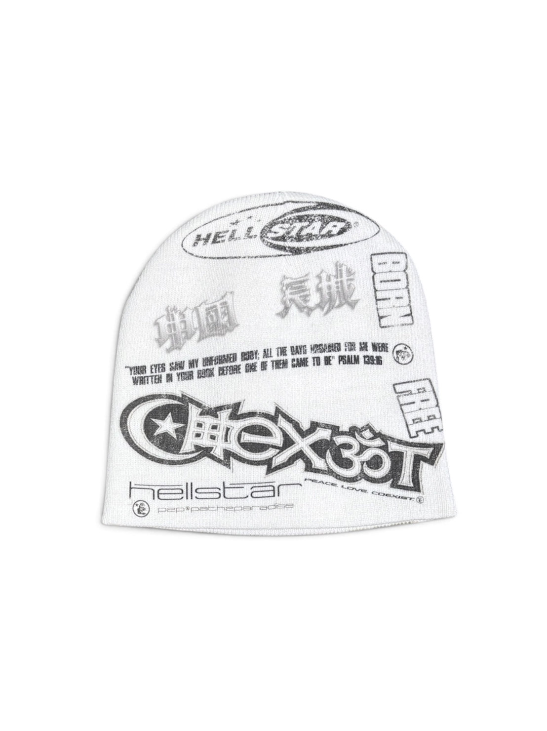 【HELLSTAR - ヘルスター】FEATUS BEANIE / WHITE (ビーニー/ホワイト)