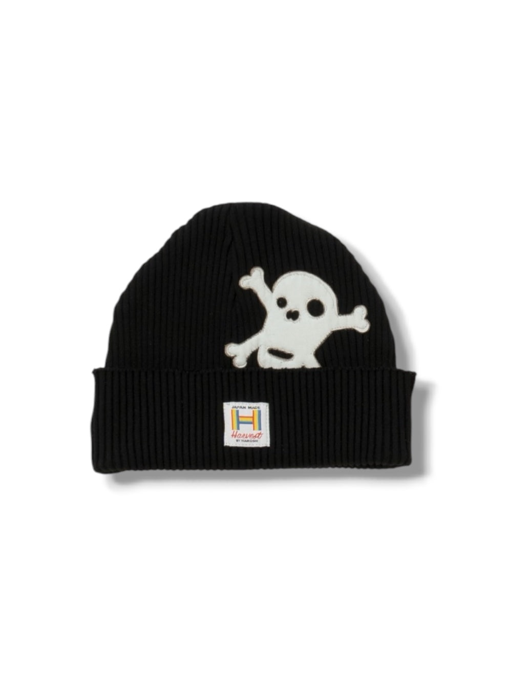 【Perfect ribs® × HAROSHI】Basic Rib Beanie Cap (ビーニー/ブラック)