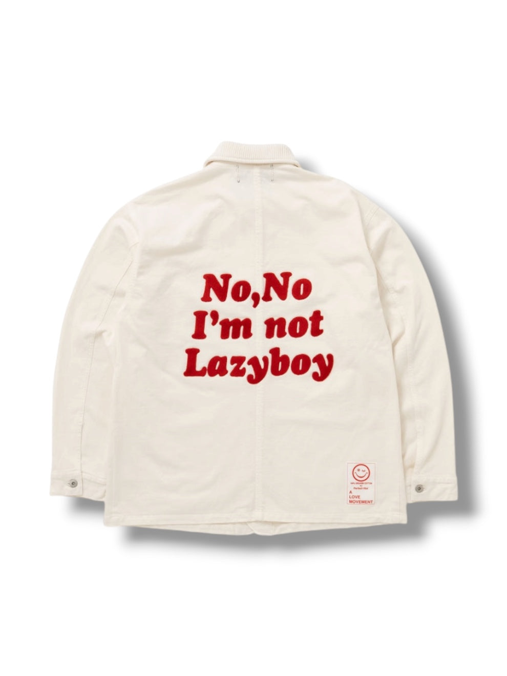 【Perfect ribs®×A LOVE MOVEMENT】"I'M NOT LAZY" Basic New Chore Coat / Ivory(チョアコート/アイボリー)