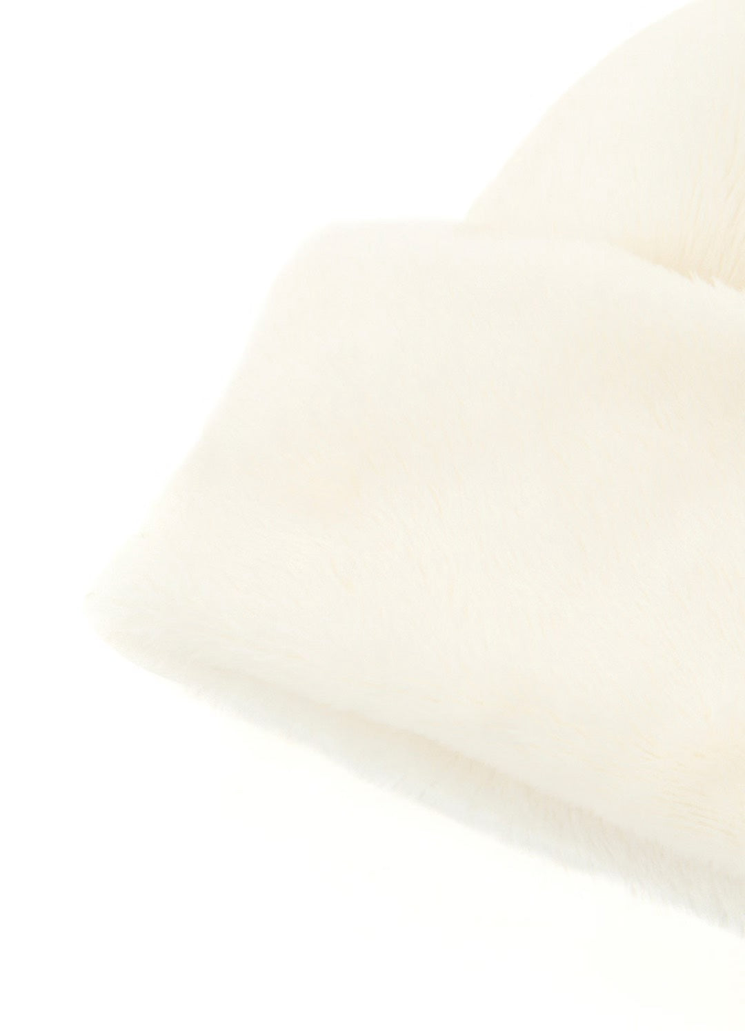 【Y's - ワイズ】Y's × New Era MICRO FUR CUFF KNIT / OFF WHITE (ビーニー/オフホワイト)