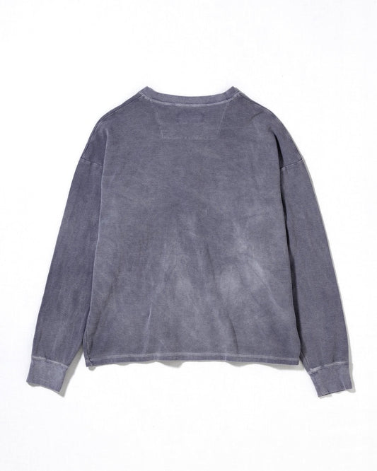 【ANACHRONORM - アナクロノーム】 PIGMENT THERMAL HENLEY NECK L/S T-SHIRTS / DUSTY PURPULE (Tシャツ/ダスティーパープル)