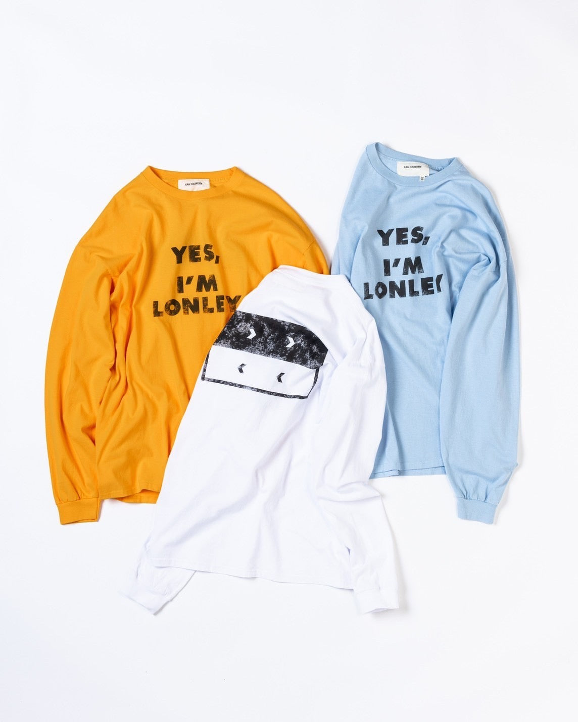 【ANACHRONORM - アナクロノーム】AN310 SUB MESSAGE L/S T-S / YELLOW(ロンT/イエロー)