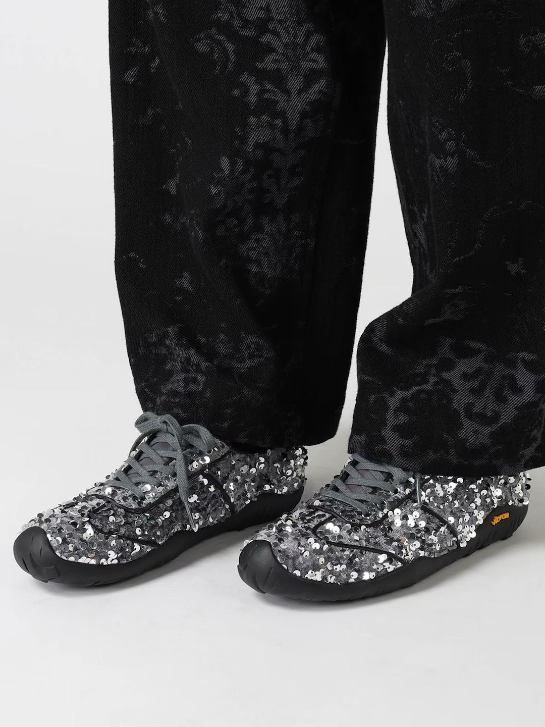 【Y's - ワイズ】SEQUIN SNEAKERS / GREY (スニーカー/グレー)