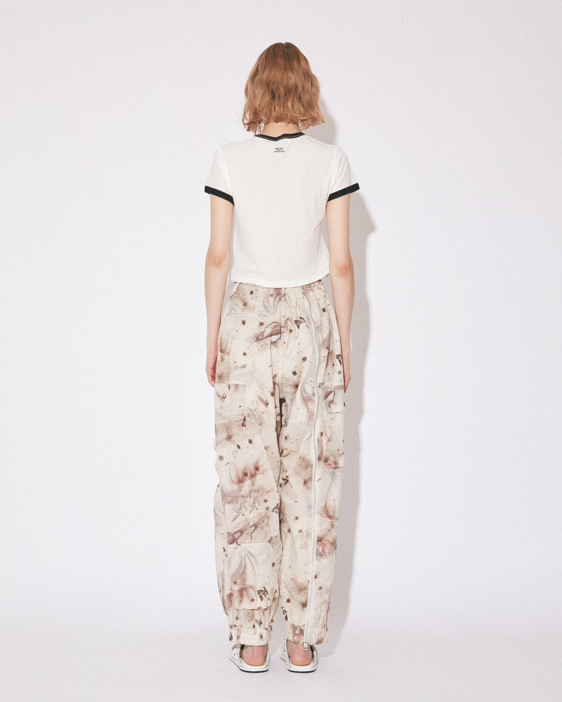 【beautiful people - ビューティフルピープル】dry touch jersey KIDS ringer T/OFF WHITE (半袖Tシャツ/オフホワイト)