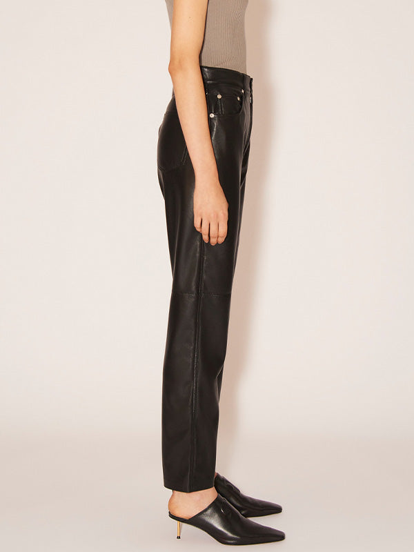 【NANUSHKA - ナヌーシュカ】"VINNI" OKOBOR™ alt-leather pants(パンツ/ブラック)