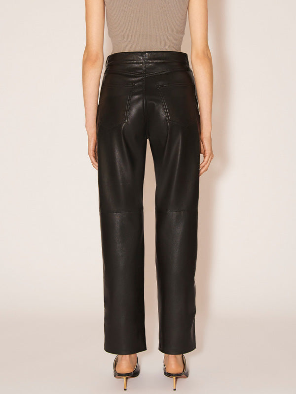 【NANUSHKA - ナヌーシュカ】"VINNI" OKOBOR™ alt-leather pants(パンツ/ブラック)
