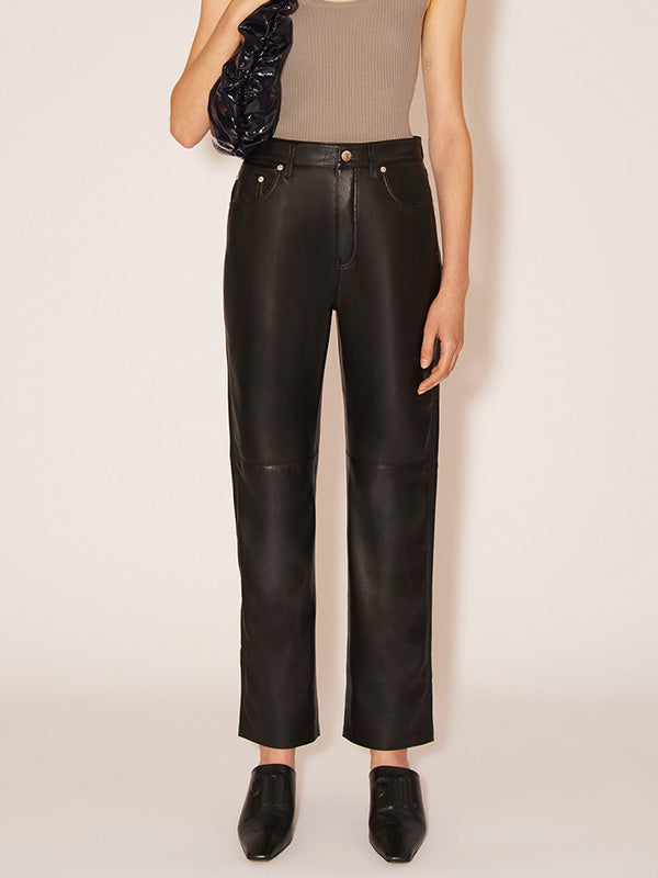 【NANUSHKA - ナヌーシュカ】"VINNI" OKOBOR™ alt-leather pants(パンツ/ブラック)