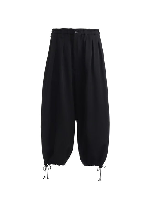 【Ground Y - グラウンドワイ】WOOL GABARDINE BALLOON PANTS / BLACK(パンツ/ブラック)