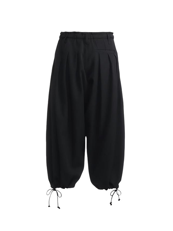 【Ground Y - グラウンドワイ】WOOL GABARDINE BALLOON PANTS / BLACK(パンツ/ブラック)