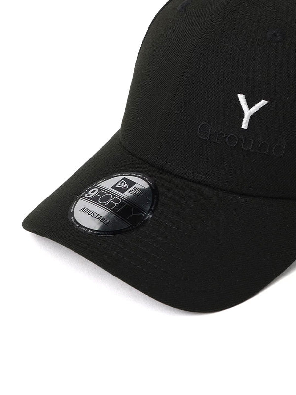 【Ground Y - グラウンドワイ】Ground Y×NEW ERA GROUND Y LOGO 9FORTY FLAWLESS / BLACK(キャップ/ブラック)
