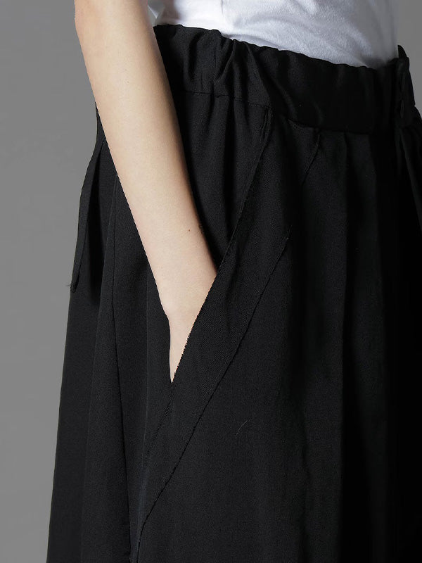 【Ground Y - グラウンドワイ】WOOL GABARDINE GY HAKAMA TYPE1 / BLACK(パンツ/ブラック)