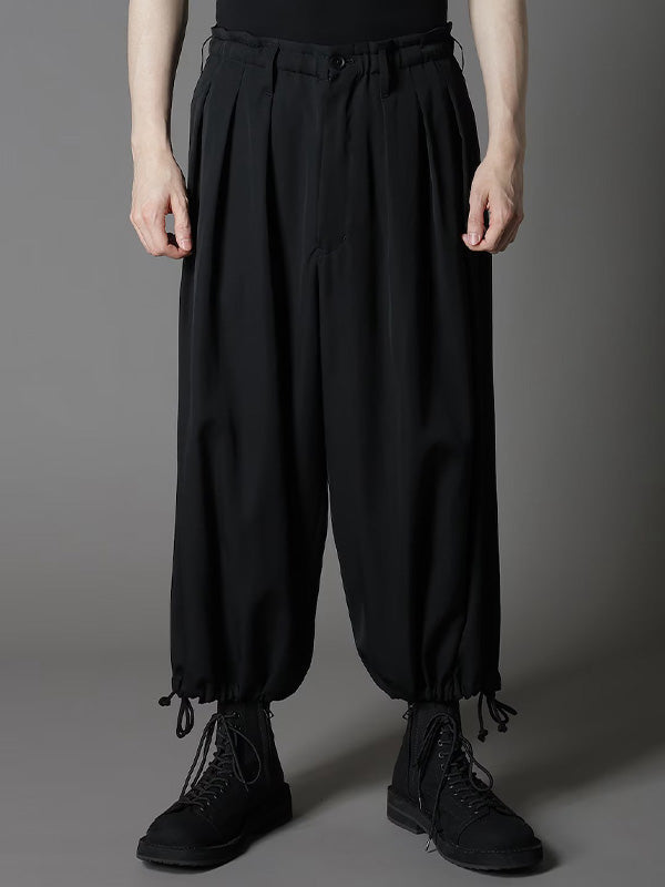 【Ground Y - グラウンドワイ】WOOL GABARDINE BALLOON PANTS / BLACK(パンツ/ブラック)