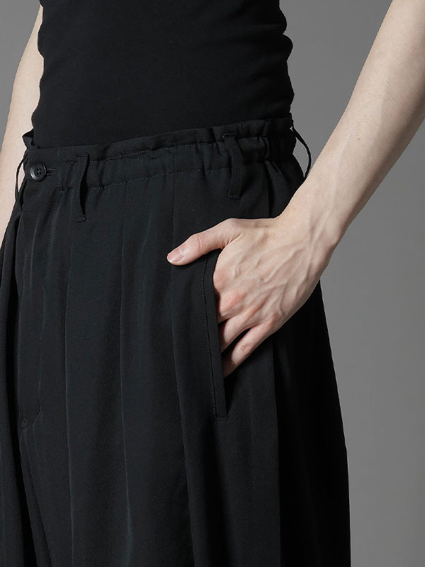 【Ground Y - グラウンドワイ】WOOL GABARDINE BALLOON PANTS / BLACK(パンツ/ブラック)