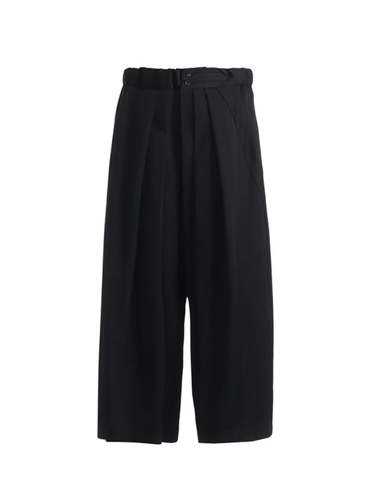 【Ground Y - グラウンドワイ】WOOL GABARDINE GY HAKAMA TYPE1 / BLACK(パンツ/ブラック)